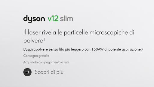 Applicazioni teoria SDT: micro copy nell'esempio di Dyson