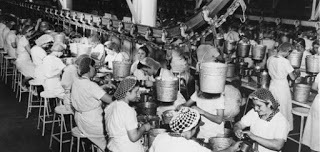 hawthorne, foto storica dei lavoratori della fabbrica
