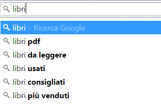 la casella di ricerca Google come fonte di idee per scrivere titoli perfetti per i paragrafi